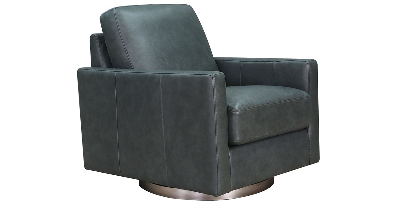 Ashby Swivel Leather Chair