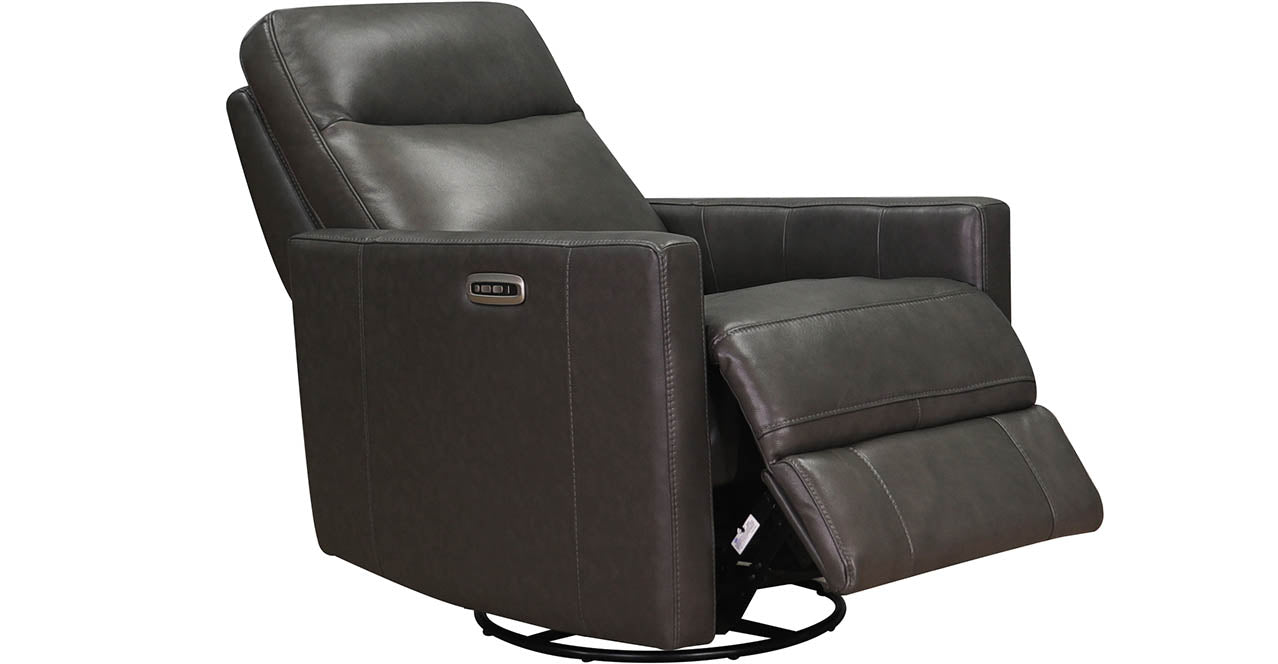 Ashby Power Headrest Swivel Rocker Leather Recliner