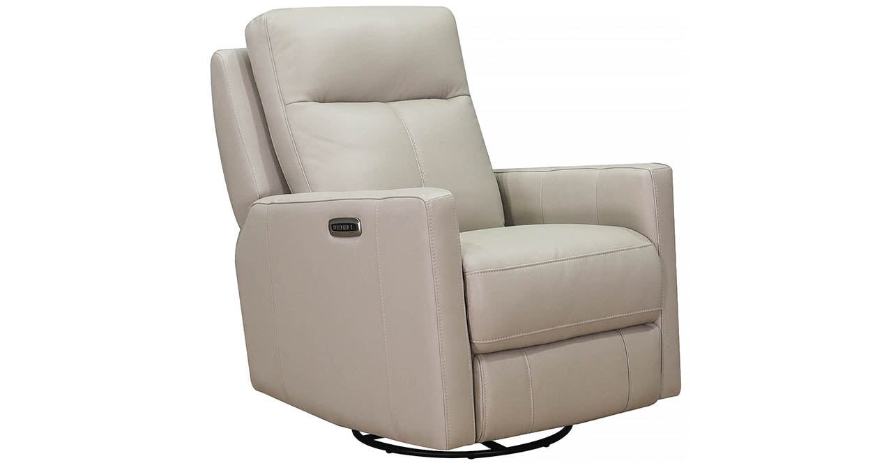 Vienna Power Headrest Swivel Rocker Leather Recliner