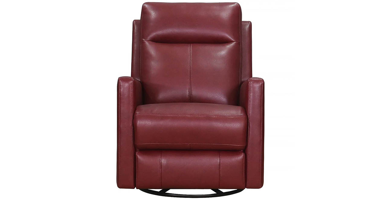 Vienna Power Headrest Swivel Glider Leather Recliner