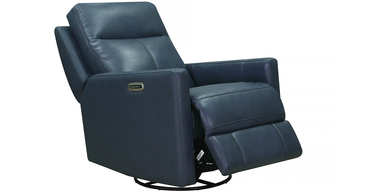 Vienna Power Headrest Swivel Glider Leather Recliner