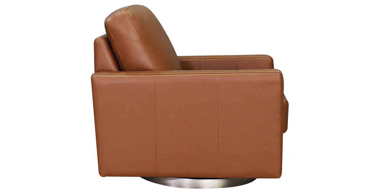 Ashby Swivel Leather Chair