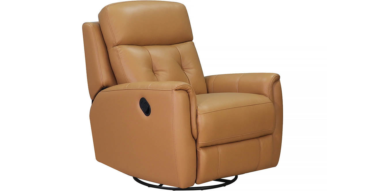 Torino Manual Swivel Glider Leather Recliner