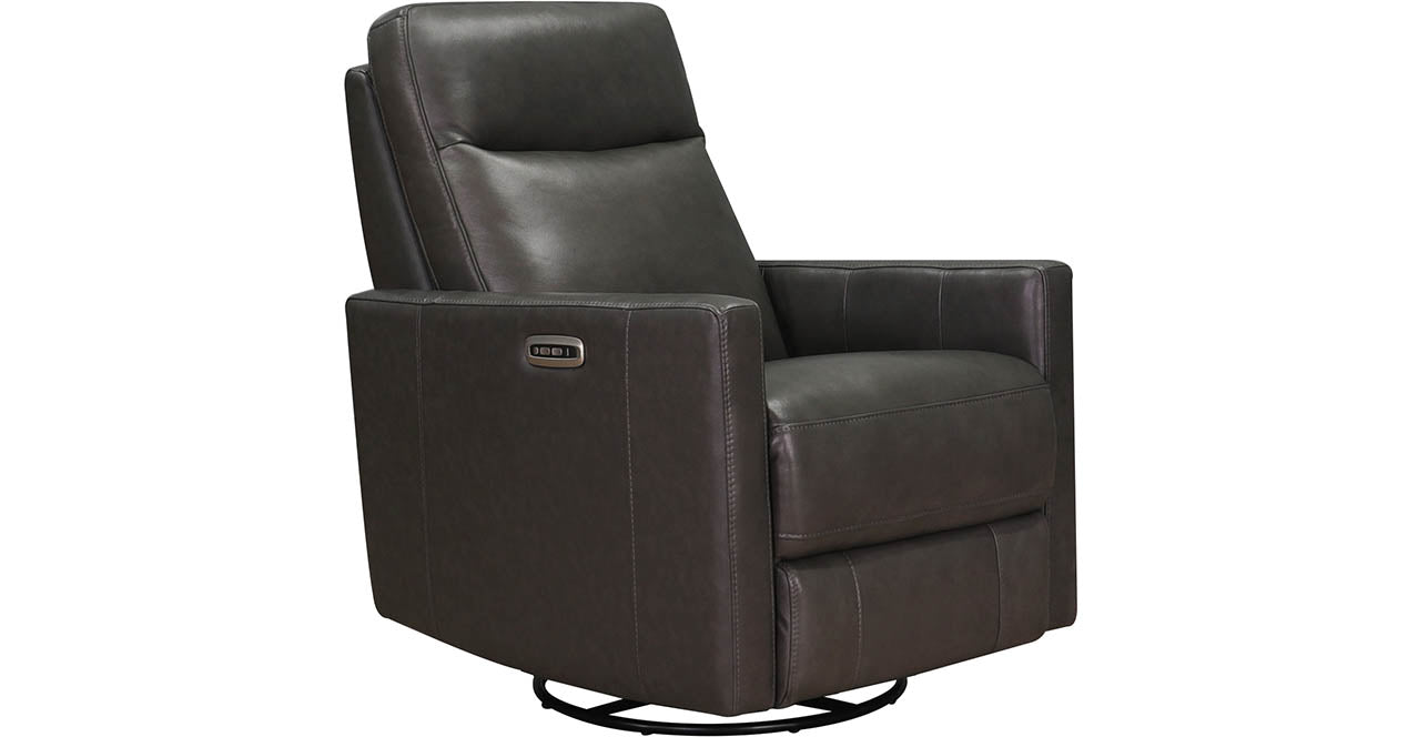 Ashby Power Headrest Swivel Rocker Leather Recliner