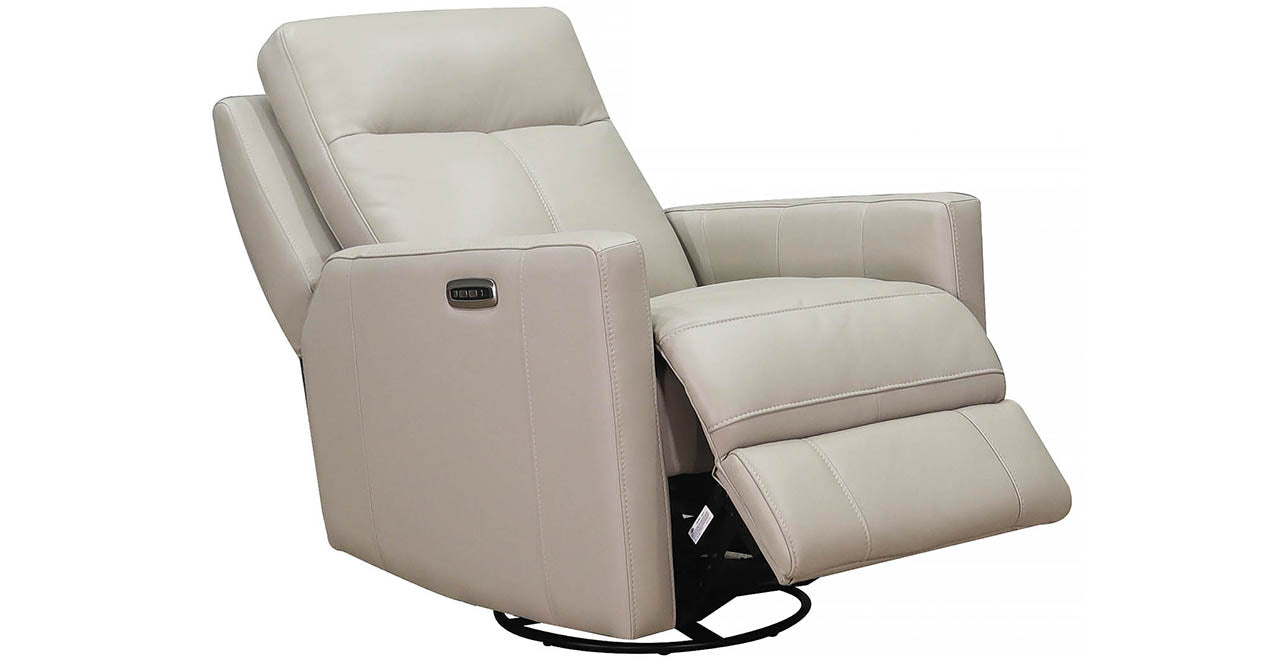 Vienna Power Headrest Swivel Rocker Leather Recliner