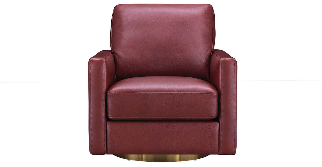 Ashby Swivel Leather Chair