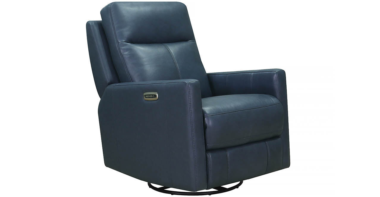 Vienna Power Headrest Swivel Rocker Leather Recliner