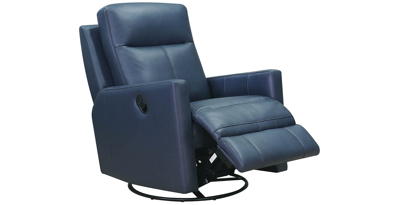 Vienna Manual Swivel Rocker Leather Recliner