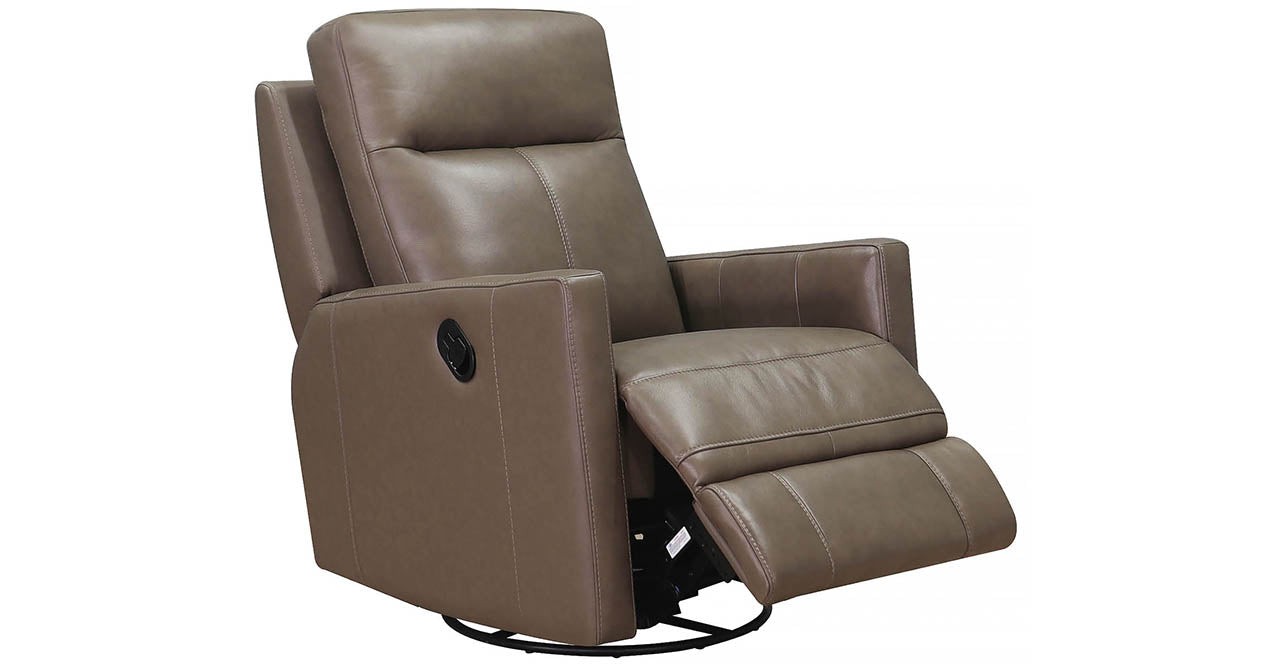 Vienna Manual Swivel Rocker Leather Recliner