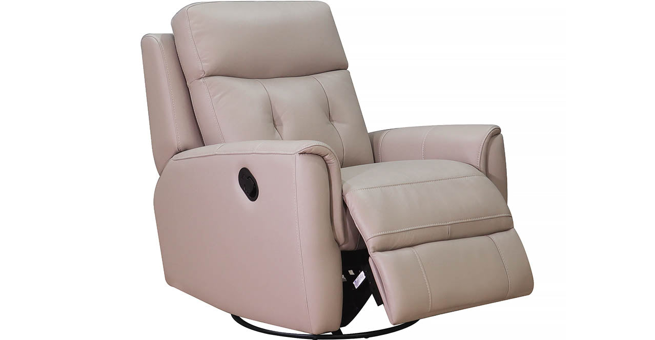 Torino Manual Swivel Glider Leather Recliner