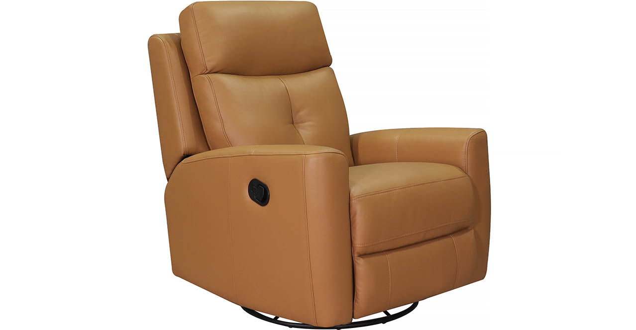 Sterling Manual Swivel Glider Leather Recliner