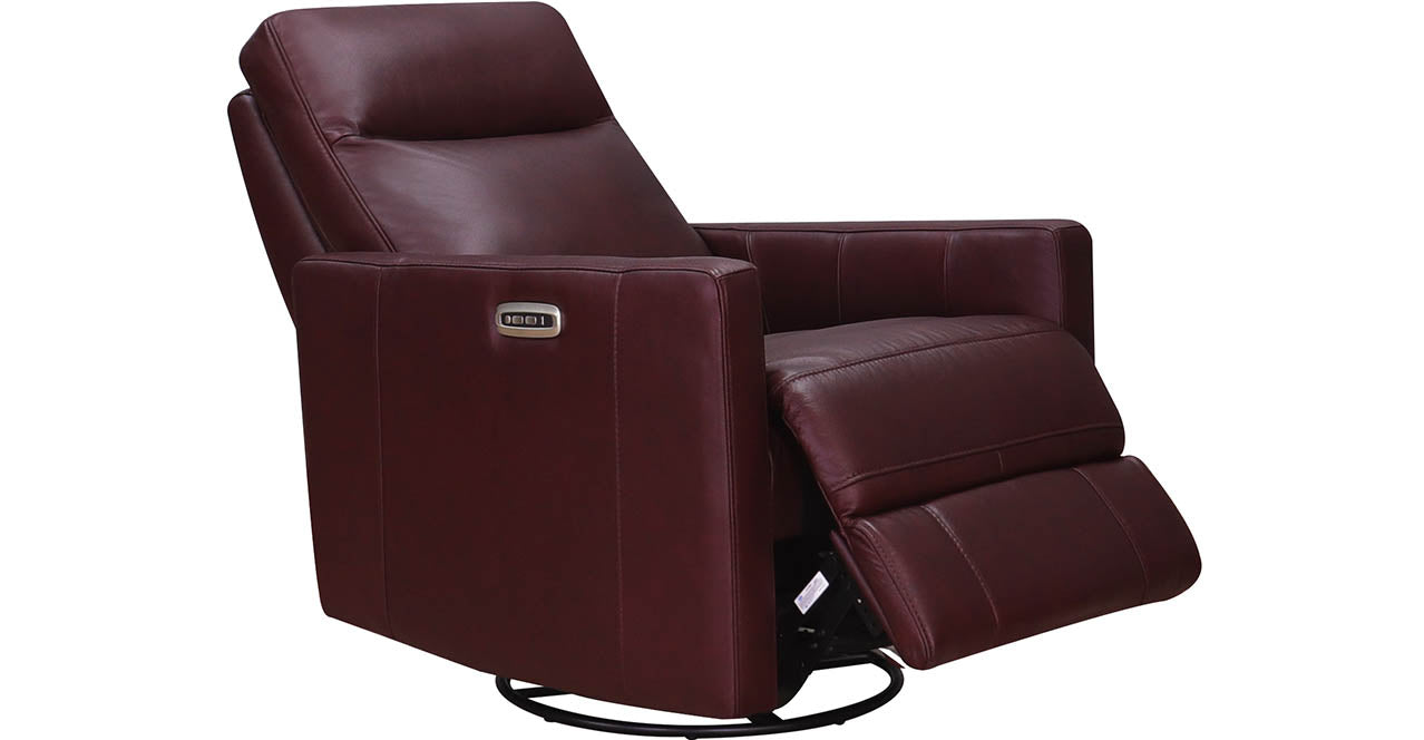 Ashby Power Headrest Swivel Rocker Leather Recliner