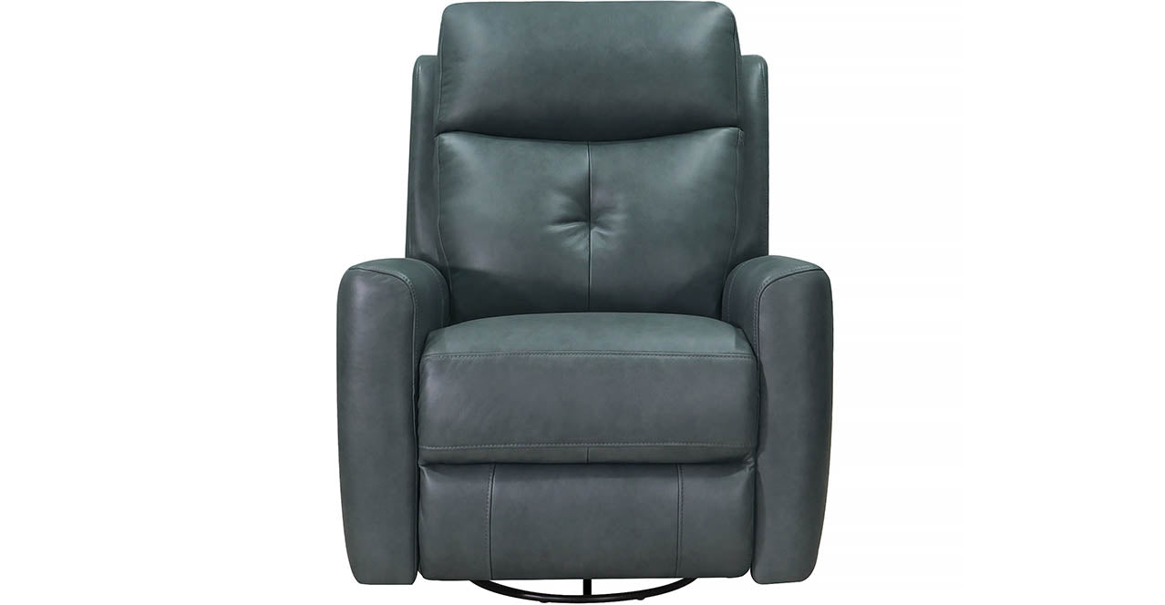 Sterling Power Headrest Swivel Glider Leather Recliner