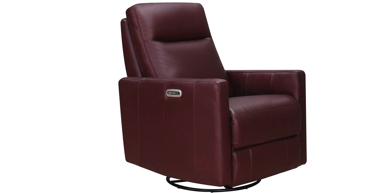 Ashby Power Headrest Swivel Rocker Leather Recliner