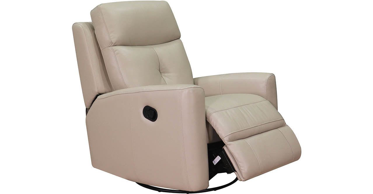 Sterling Manual Swivel Glider Leather Recliner