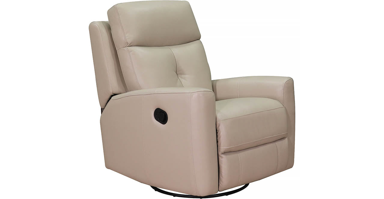 Sterling Manual Swivel Glider Leather Recliner