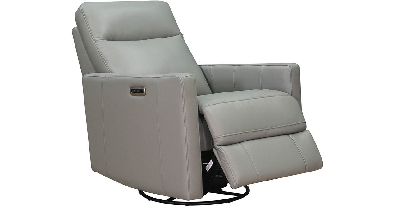 Ashby Power Headrest Swivel Rocker Leather Recliner