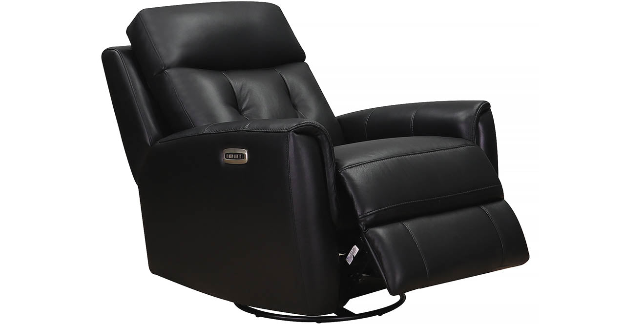 Torino Power Headrest Swivel Rocker Leather Recliner