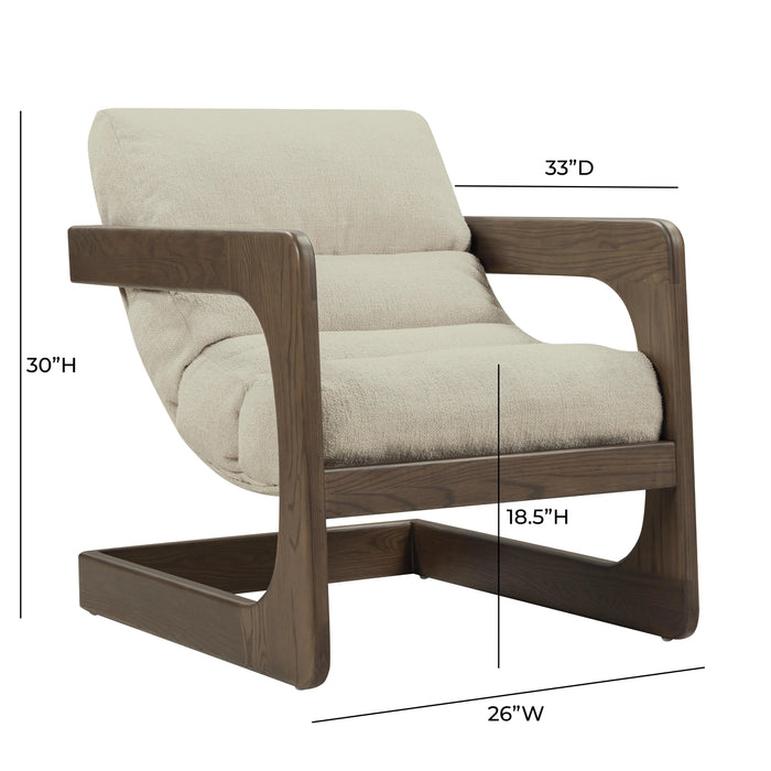 Palma Contract-Grade Textured Weave Fabric Accent Chair