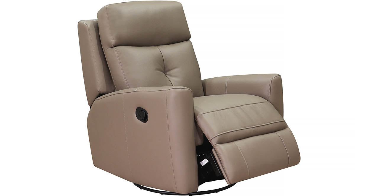 Sterling Manual Swivel Glider Leather Recliner