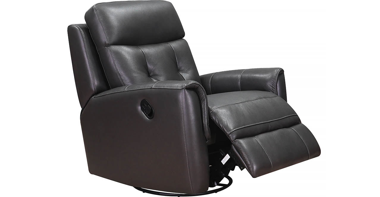 Torino Manual Swivel Rocker Leather Recliner