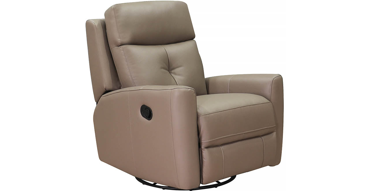 Sterling Manual Swivel Glider Leather Recliner