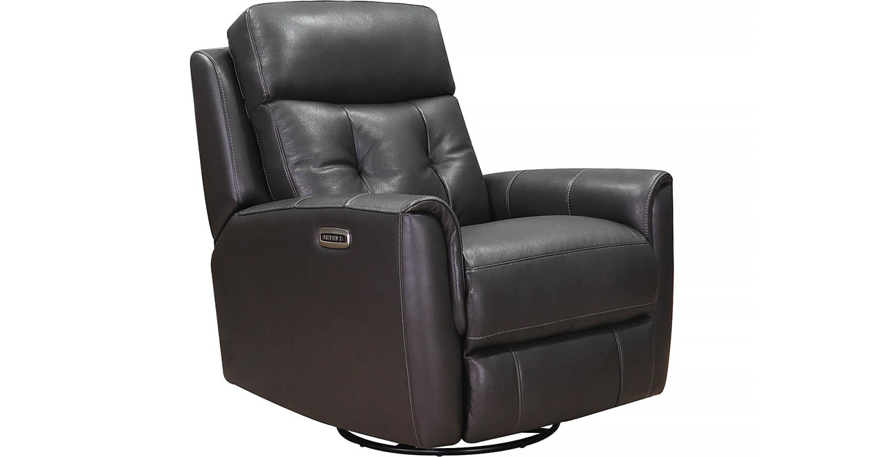 Torino Power Headrest Swivel Rocker Leather Recliner