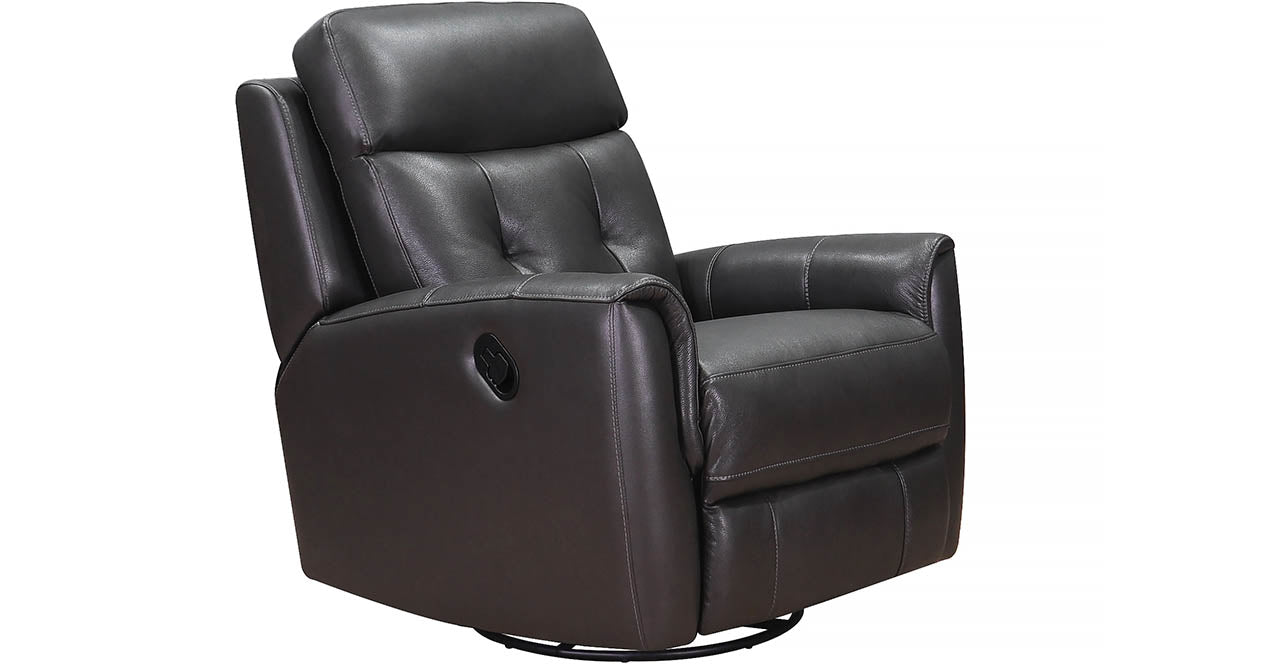 Torino Manual Swivel Rocker Leather Recliner