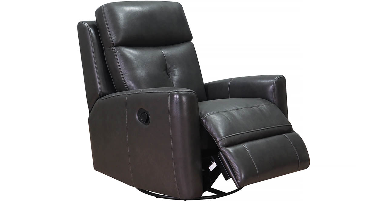 Sterling Manual Swivel Glider Leather Recliner