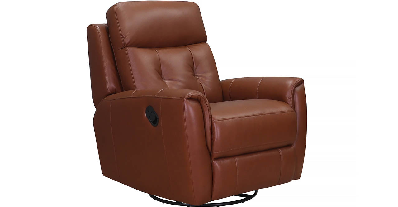 Torino Manual Swivel Rocker Leather Recliner