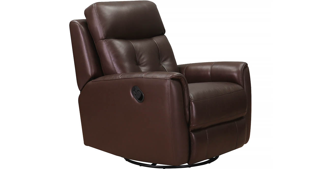 Torino Manual Swivel Rocker Leather Recliner