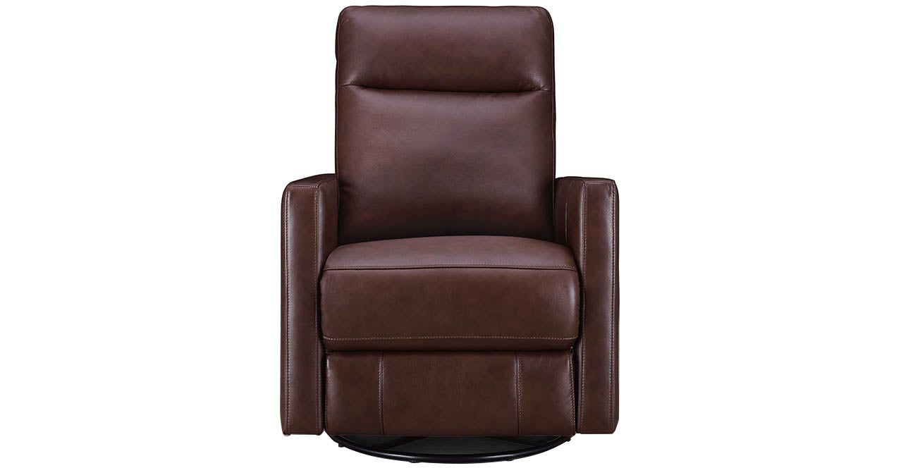 Ashby Manual Swivel Glider Leather Recliner