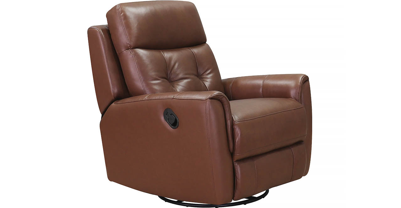 Torino Manual Swivel Rocker Leather Recliner