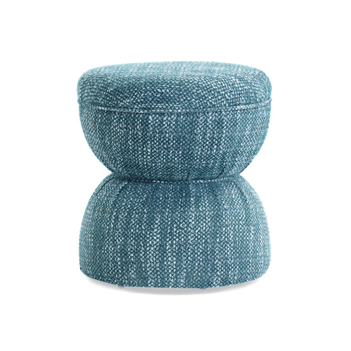 Tomlin Ruched Performance Fabric Game Ottoman
