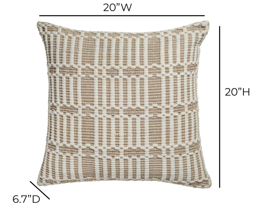 Maresh 20" Square Woven Throw Pillow
