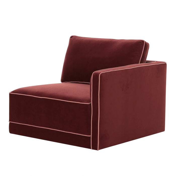 Willow Performance Velvet Modular RAF Corner Chair