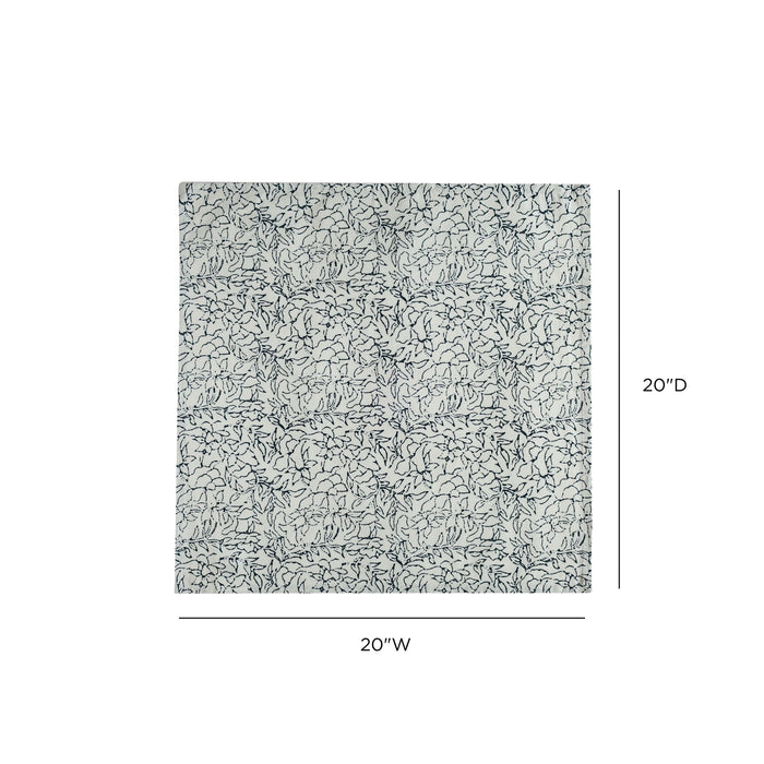 Crissy Cotton Canvas Printed Napkins - Set of 4