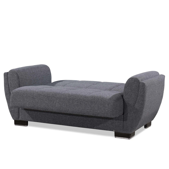 Ottomanson Armada Air Collection Upholstered Convertible Loveseat with Storage