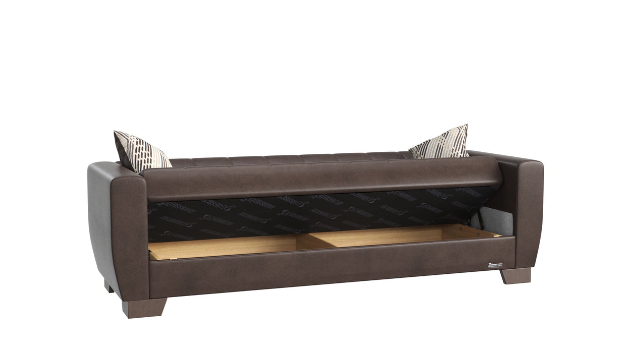 Ottomanson Barato Collection Upholstered Convertible Sofabed with Storage