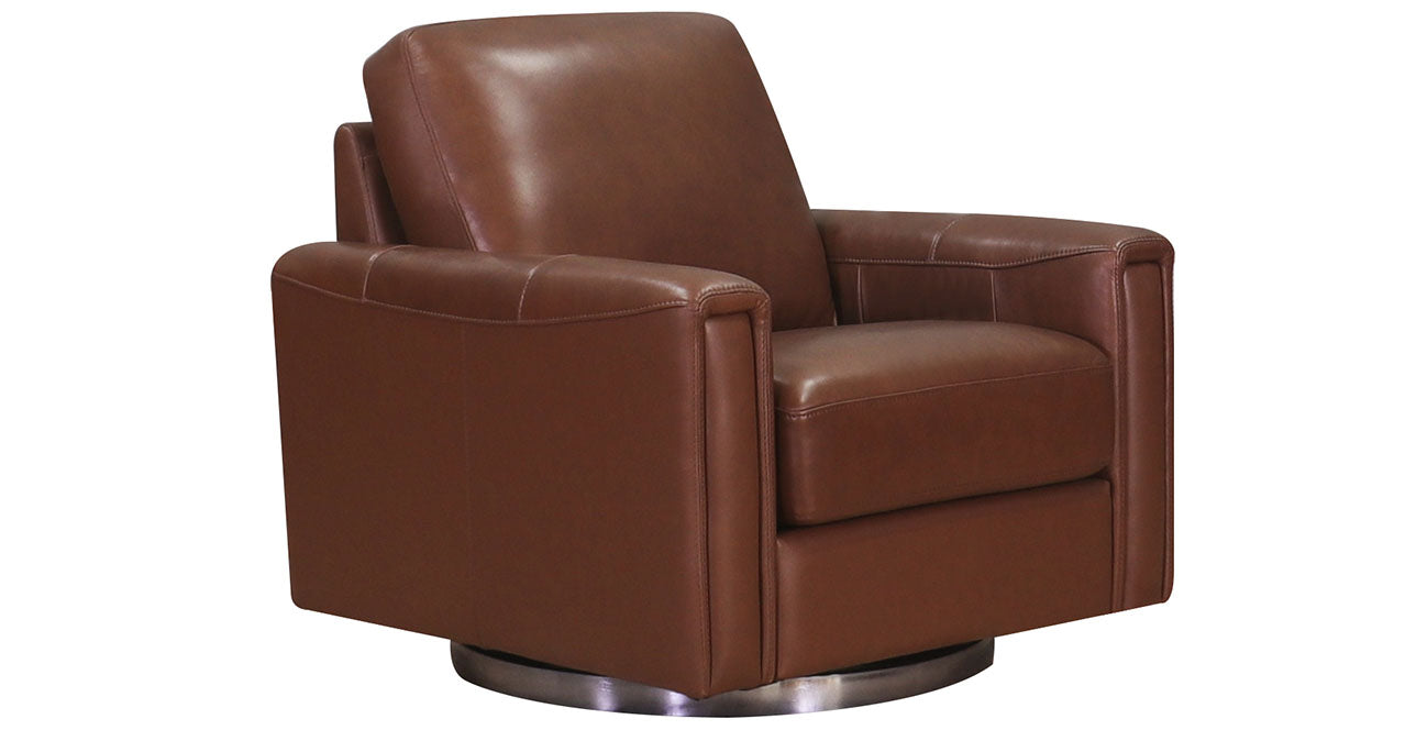 Hayward Swivel Leather Chair