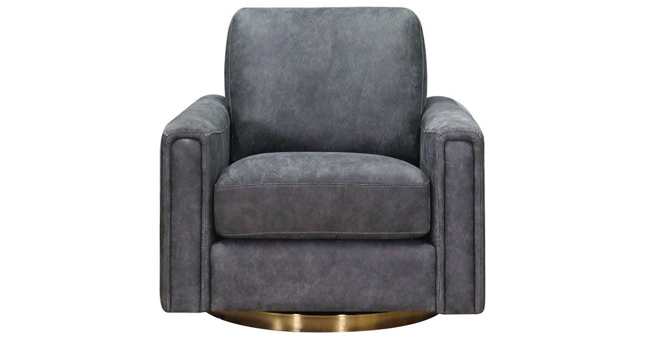 Hayward Swivel Leather Chair