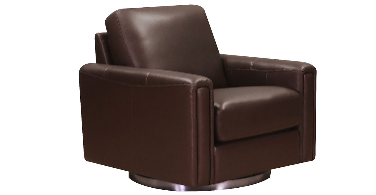 Hayward Swivel Leather Chair