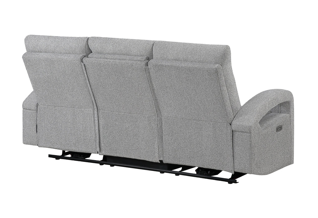 U6611 Grey 15 Power Reclining Sofa with LED