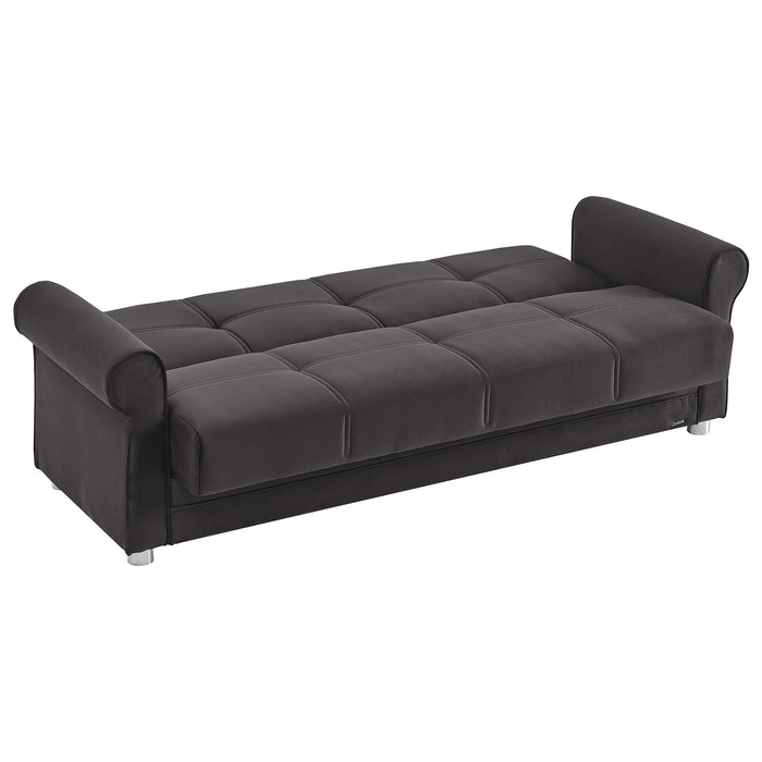 Ottomanson Sara Collection Upholstered Convertible Sofabed with Storage