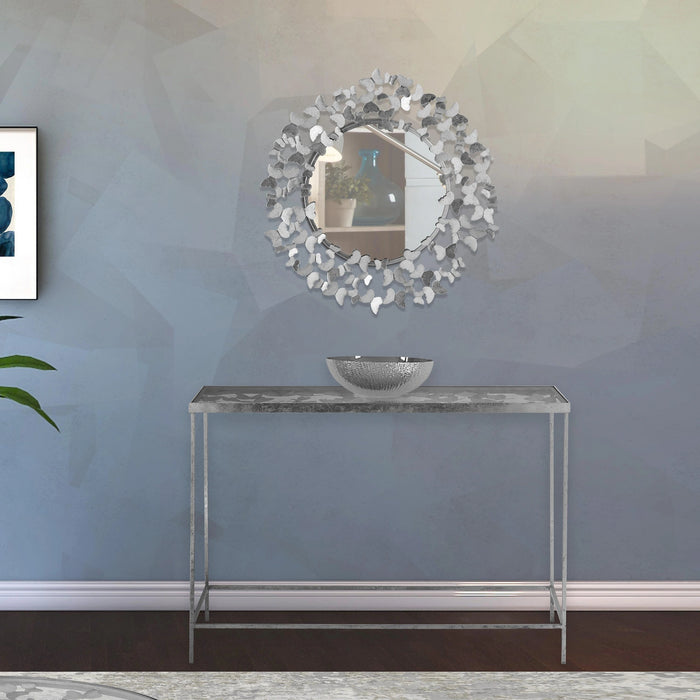 Butterfly Silver Console Table
