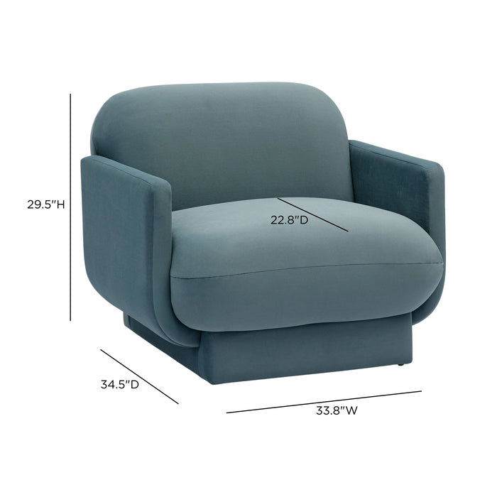 Azalea Performance Velvet Accent Chair