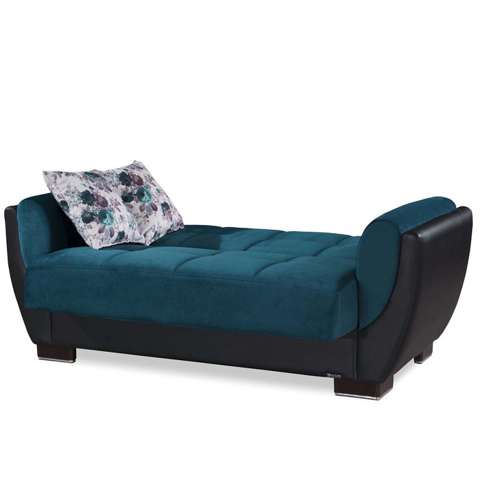 Ottomanson Armada Air Collection Upholstered Convertible Loveseat with Storage