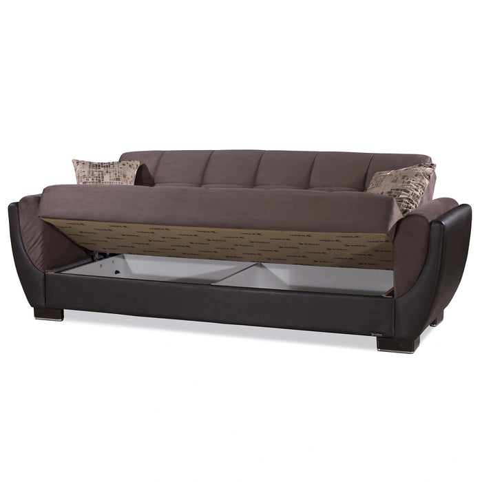 Ottomanson Armada Air Collection Upholstered Convertible Sofabed with Storage