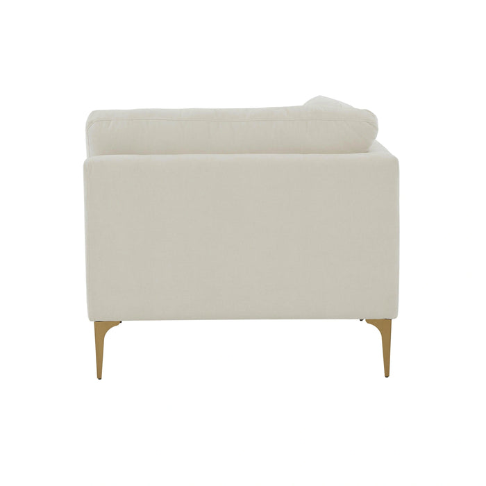 Serena Performance Velvet Modular Armless Chair