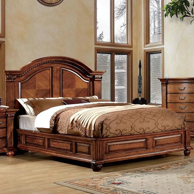 Bellagrand Bed Oak, Silver & Black